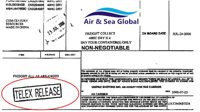Telex Release là phương thức xác nhận cho phép lấy hàng thông qua thông điệp điện tử 