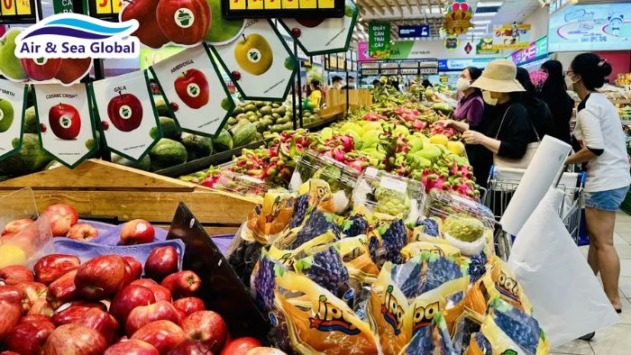 Các mặt hàng thực phẩm được nhập khẩu 