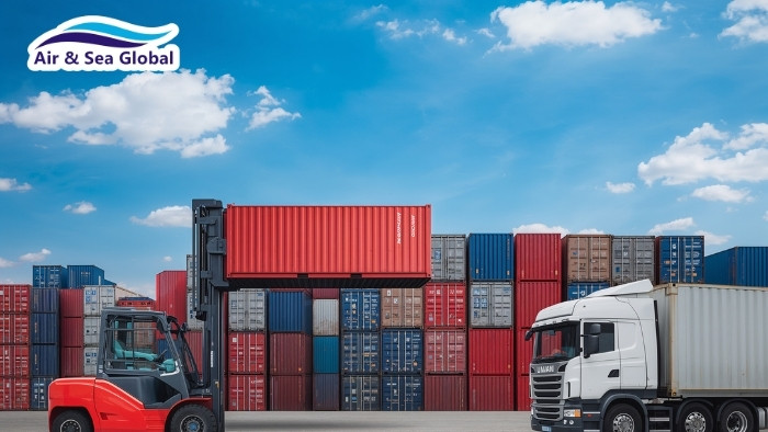Cảng container - nơi diễn ra hoạt động xuất nhập khẩu hàng hóa Cảng container - nơi diễn ra hoạt động xuất nhập khẩu hàng hóa