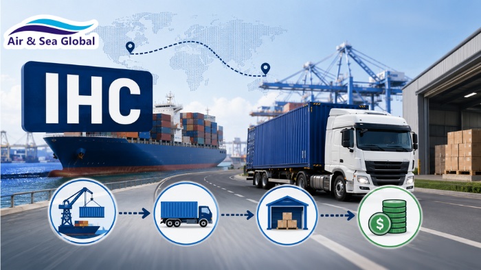 Phí IHC (Inland Haulage Charge) phát sinh khi hãng tàu thực hiện vận chuyển container nội địa